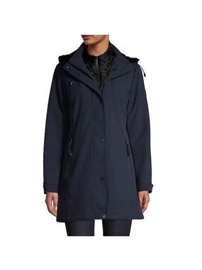 Vince Camuto Hooded Faux Fur-Lined Jacket